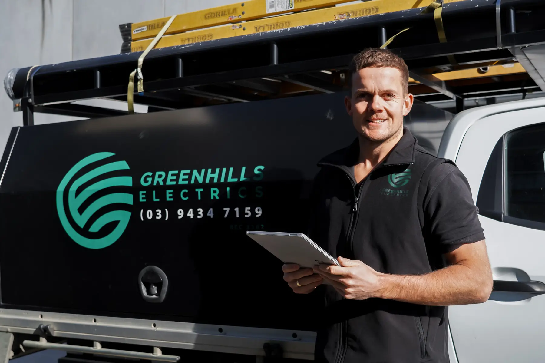 Greenhills Electrics electrician on site